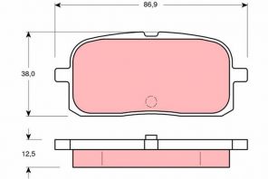 TRW GDB3225 - Brzdové platničky -