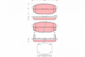 TRW GDB3384 - Brzdové platničky -