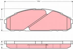 TRW GDB3394 - Brzdové platničky -