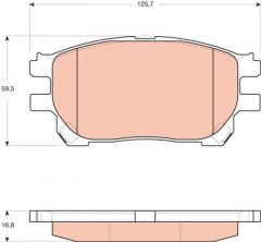 TRW GDB3414 - Brzdové platničky -
