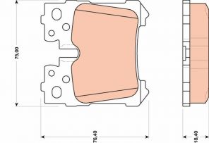 TRW GDB3475 - Brzdové platničky -