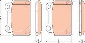 TRW GDB3488 - Brzdové platničky -