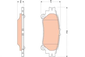 TRW GDB3497 - Brzdové platničky -