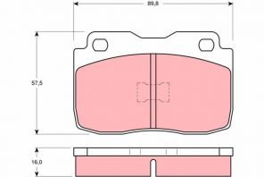 TRW GDB359 - Brzdové platničky -
