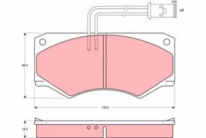 TRW GDB390 - Brzdové platničky -