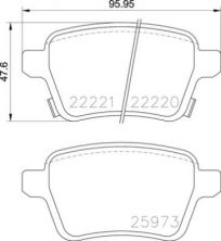 Brembo P 59 086 - Brzdové platničky -