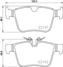 Brembo P 86 029 - Brzdové platničky -