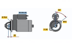 Bosch 0 001 107 527 - Štartér