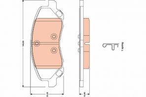 TRW GDB4141 - Brzdové platničky -