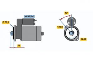 Bosch 0 001 121 026 - Štartér