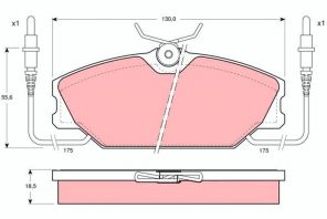 TRW GDB425 - Brzdové platničky -