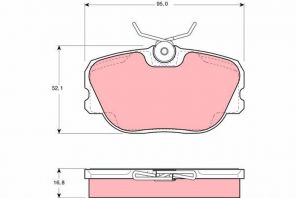 TRW GDB460 - Brzdové platničky -