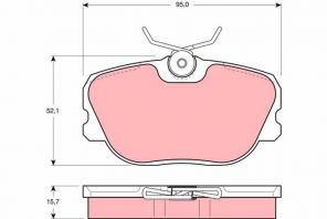 TRW GDB493 - Brzdové platničky -