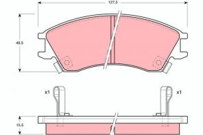 TRW GDB992 - Brzdové platničky -