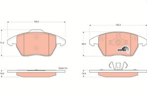TRW GDB1605 - Brzdové platničky -