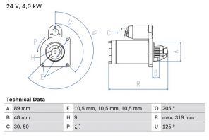 Bosch 0 986 017 240 - Štartér