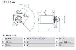 Bosch 0 986 018 360 - Štartér