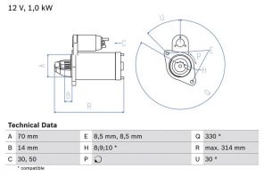 Bosch 0 986 018 570 - Štartér