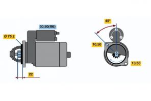 Bosch 0 986 019 970 - Štartér