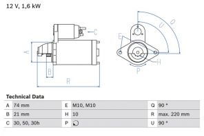 Bosch 0 986 022 930 - Štartér