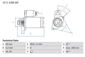 Bosch 0 986 024 190 - Štartér