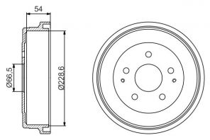 Bosch 0 986 477 230 - Brzdový bubon -