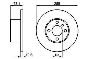 Bosch 0 986 478 032 - Brzdový kotúč -