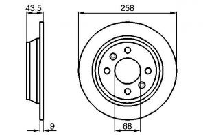 Bosch 0 986 478 374 - Brzdový kotúč -