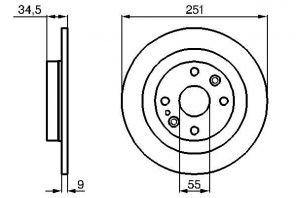 Bosch 0 986 478 701 - Brzdový kotúč -