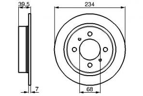 Bosch 0 986 478 865 - Brzdový kotúč -
