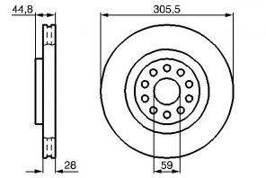 Bosch 0 986 478 963 - Brzdový kotúč -