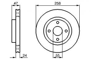 Bosch 0 986 478 989 - Brzdový kotúč -