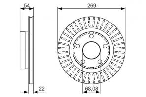 Bosch 0 986 479 A42 - Brzdový kotúč -