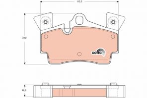 TRW GDB1652 - Brzdové platničky -