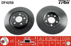 TRW DF4256 - Brzdový kotúč -