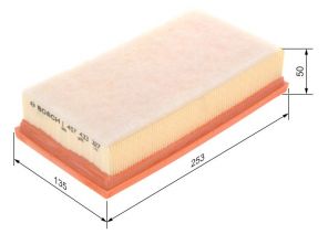 Bosch 1 457 433 327 - Vzduchový filter