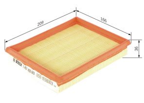 Bosch 1 457 433 603 - Vzduchový filter