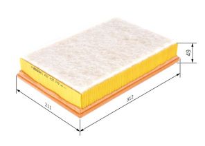 Bosch 1 457 433 742 - Vzduchový filter