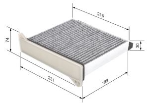 Bosch 1 987 432 426 - Peľový filter