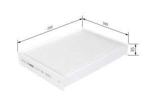 Bosch 1 987 435 010 - Peľový filter