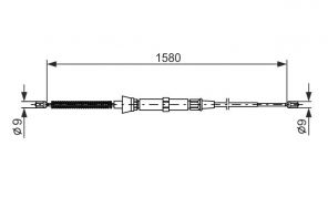 Bosch 1 987 477 806 - Brzdové lano -