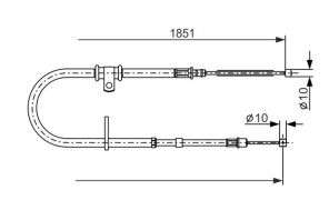 Bosch 1 987 477 862 - Brzdové lano -