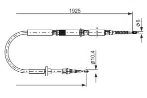 Bosch 1 987 477 959 - Brzdové lano -