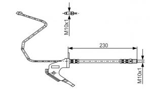 Bosch 1 987 481 161 - Brzdová hadica -