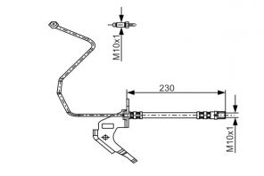Bosch 1 987 481 162 - Brzdová hadica -