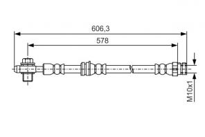 Bosch 1 987 481 460 - Brzdová hadica