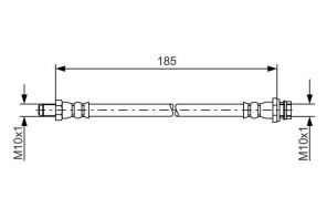 Bosch 1 987 481 564 - Brzdová hadica