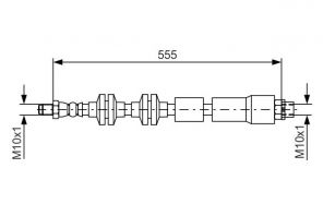 Bosch 1 987 481 569 - Brzdová hadica