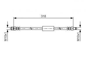 Bosch 1 987 481 618 - Brzdová hadica