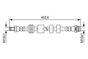 Bosch 1 987 481 741 - Brzdová hadica